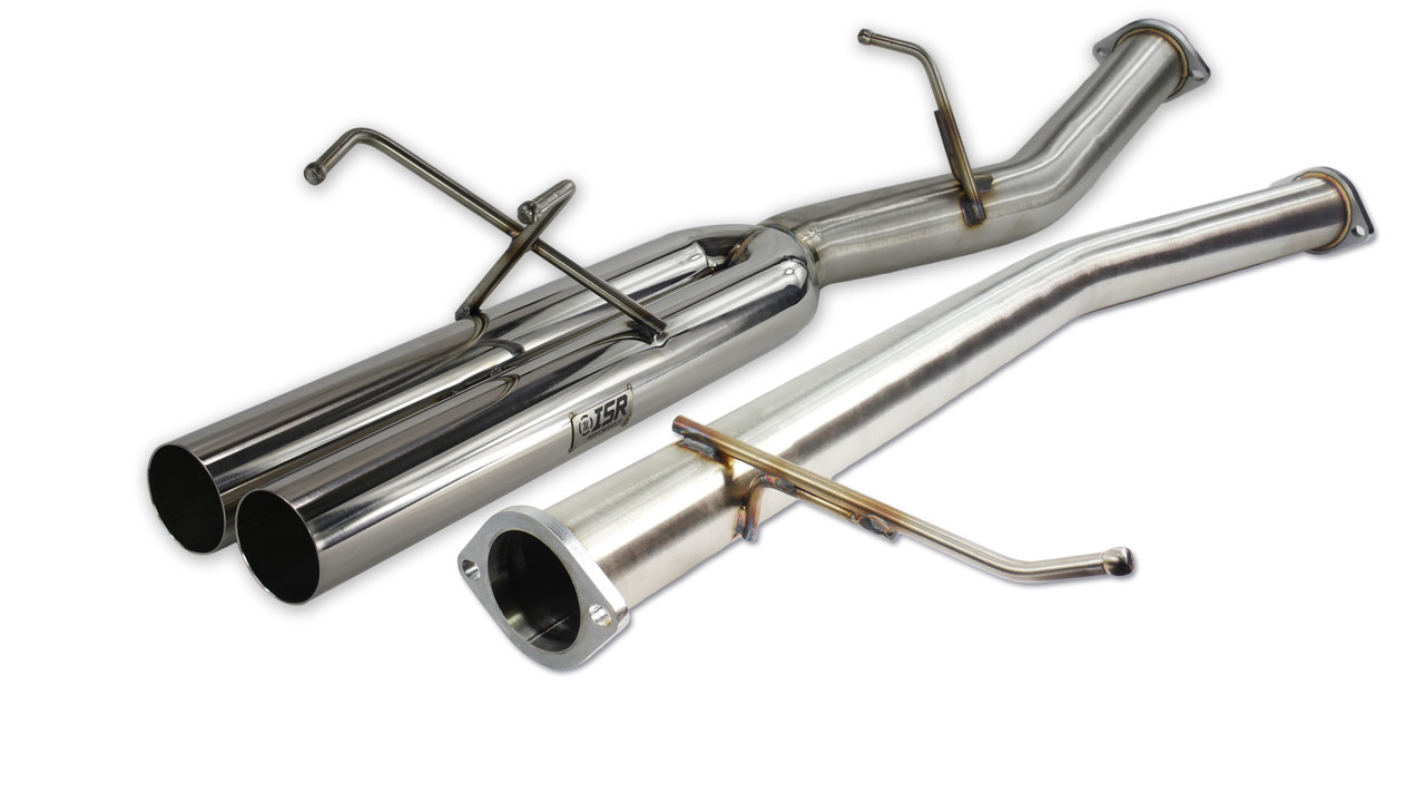 ISR Performance EP (Straight Pipes) Dual Tip Exhaust - Nissan 240sx 89-94 (S13) - 3"