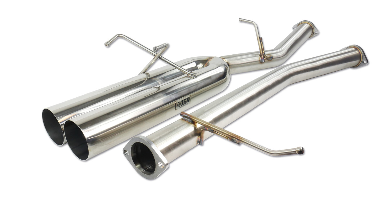 ISR Performance EP (Straight Pipes) Dual Tip Exhaust - Nissan 240sx 89-94 (S13) - 4"