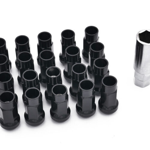 ISR Performance Steel 50mm Open Ended Lug Nuts M12x1.50 - Black