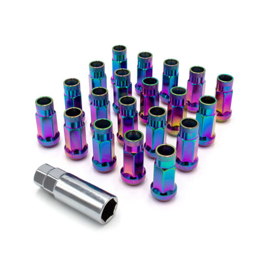 ISR Performance Steel 50mm Open Ended Lug Nuts M12x1.50 - Neo Chrome